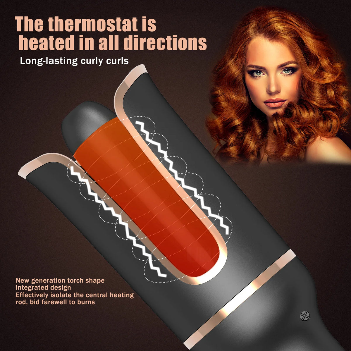 Automatic Hair Curler Professional Classic Rose Hair Curler Auto Design Rotating Hair Curling Iron Automatic Hair Curler