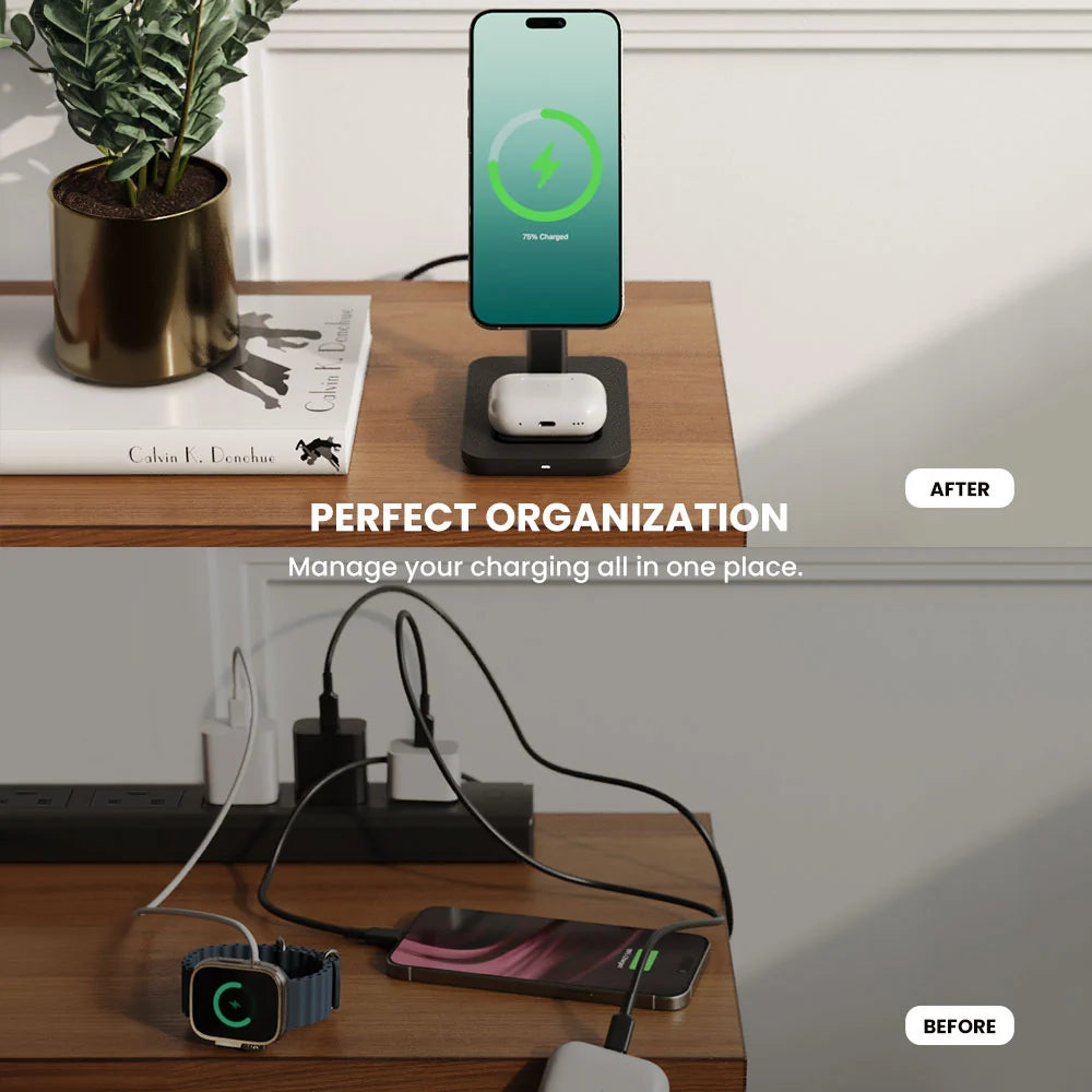 TRIO 3-In-1 Wireless Charging Station