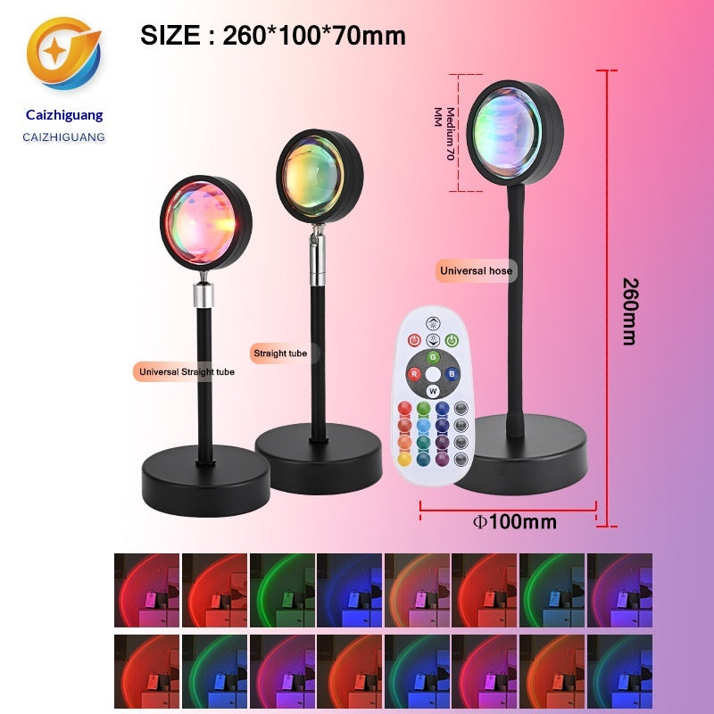 Sunset Projection Lamp Sunset Projector Night Light Wall Decoration Lighting