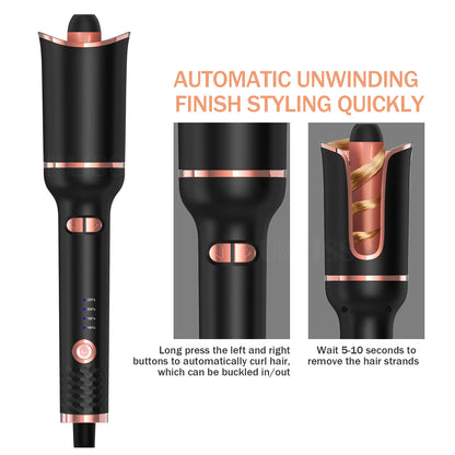 Automatic Hair Curler Professional Classic Rose Hair Curler Auto Design Rotating Hair Curling Iron Automatic Hair Curler