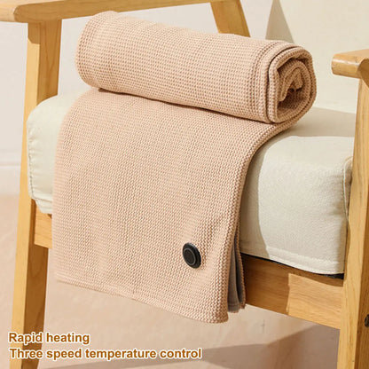 USB Heated Blanket Shawl with 3 Heating Levels USB Electric Heated Blanket Wearable Warmer Blanket for Home Office Warm Blanket