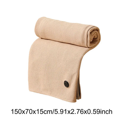USB Heated Blanket Shawl with 3 Heating Levels USB Electric Heated Blanket Wearable Warmer Blanket for Home Office Warm Blanket