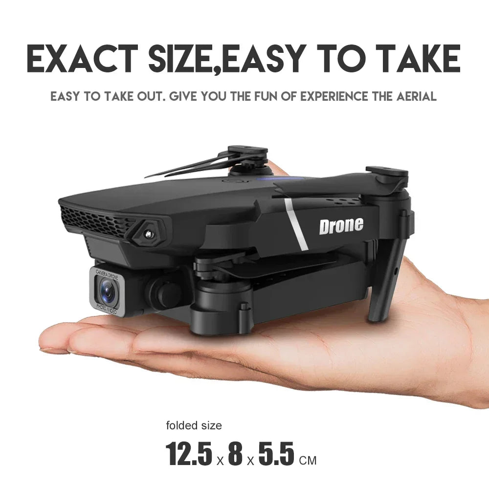 2026 New E88 Pro WIFI FPV Drone Wide Angle HD 4K/1080P Camera Height Hold Foldable Quadcopter RC Helicopter Toy Gift